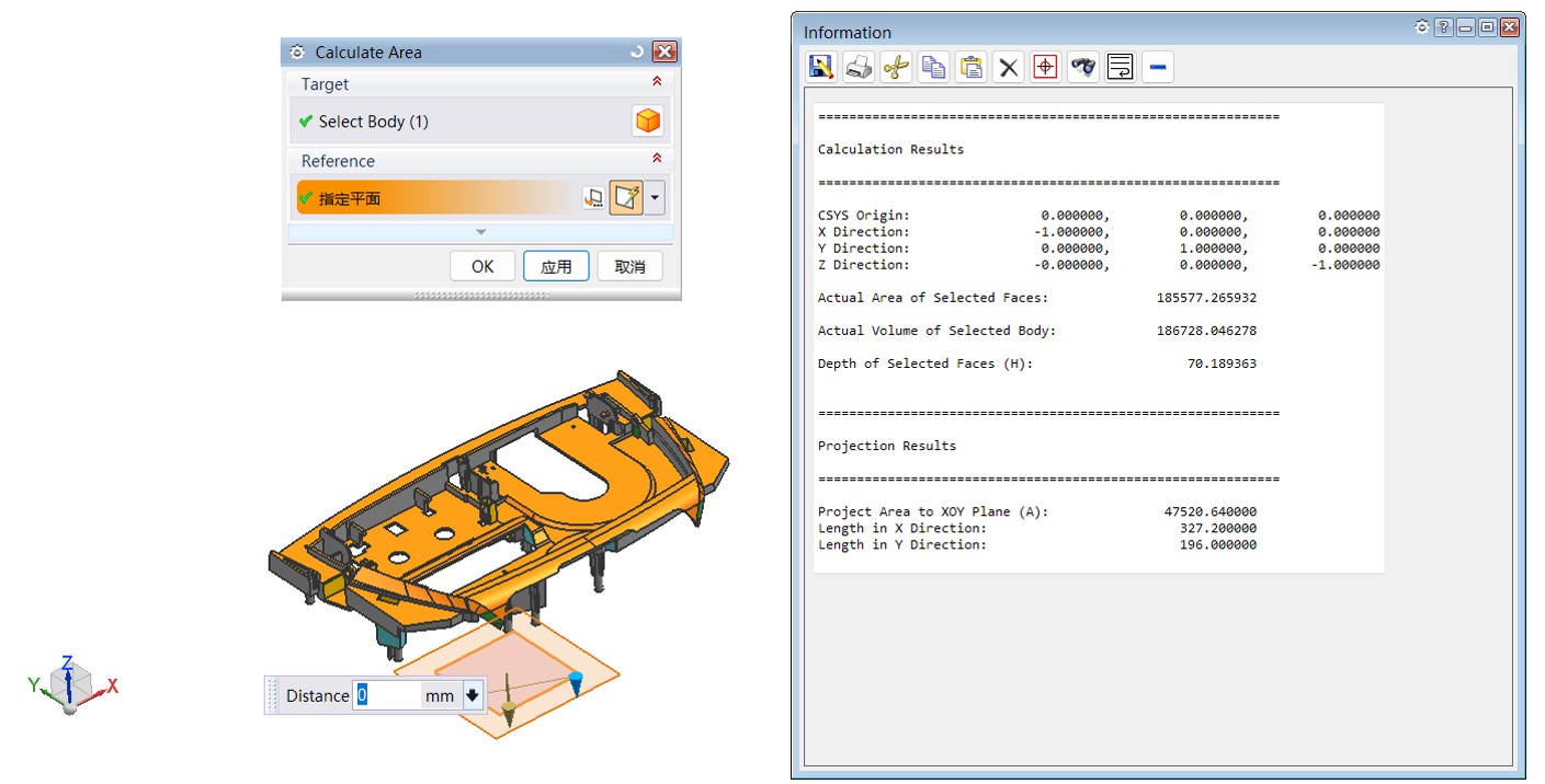 Calculate Area By UG